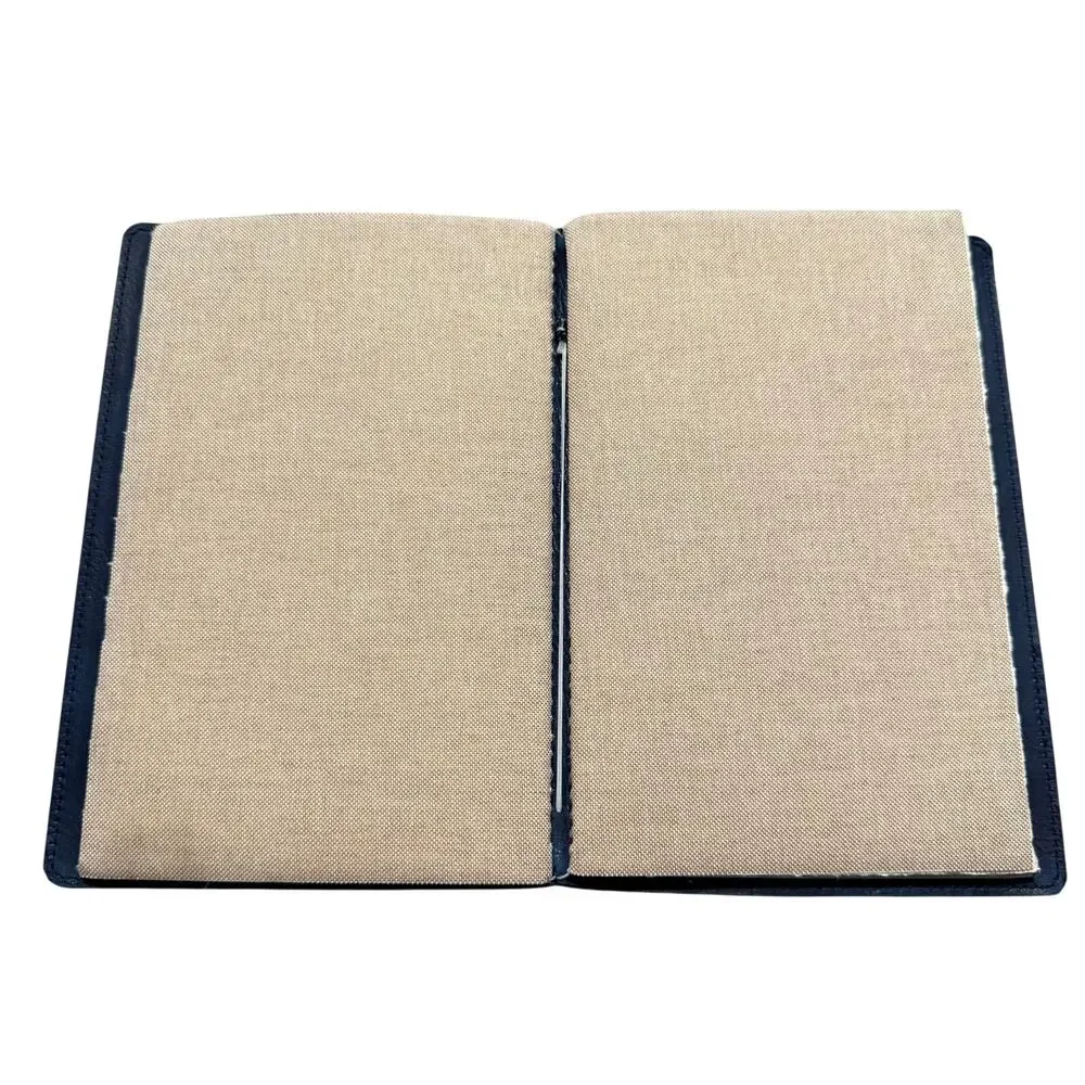 Innovative Journaling Seabreeze Leather Journal Handmade Deckle Edge Paper Navy